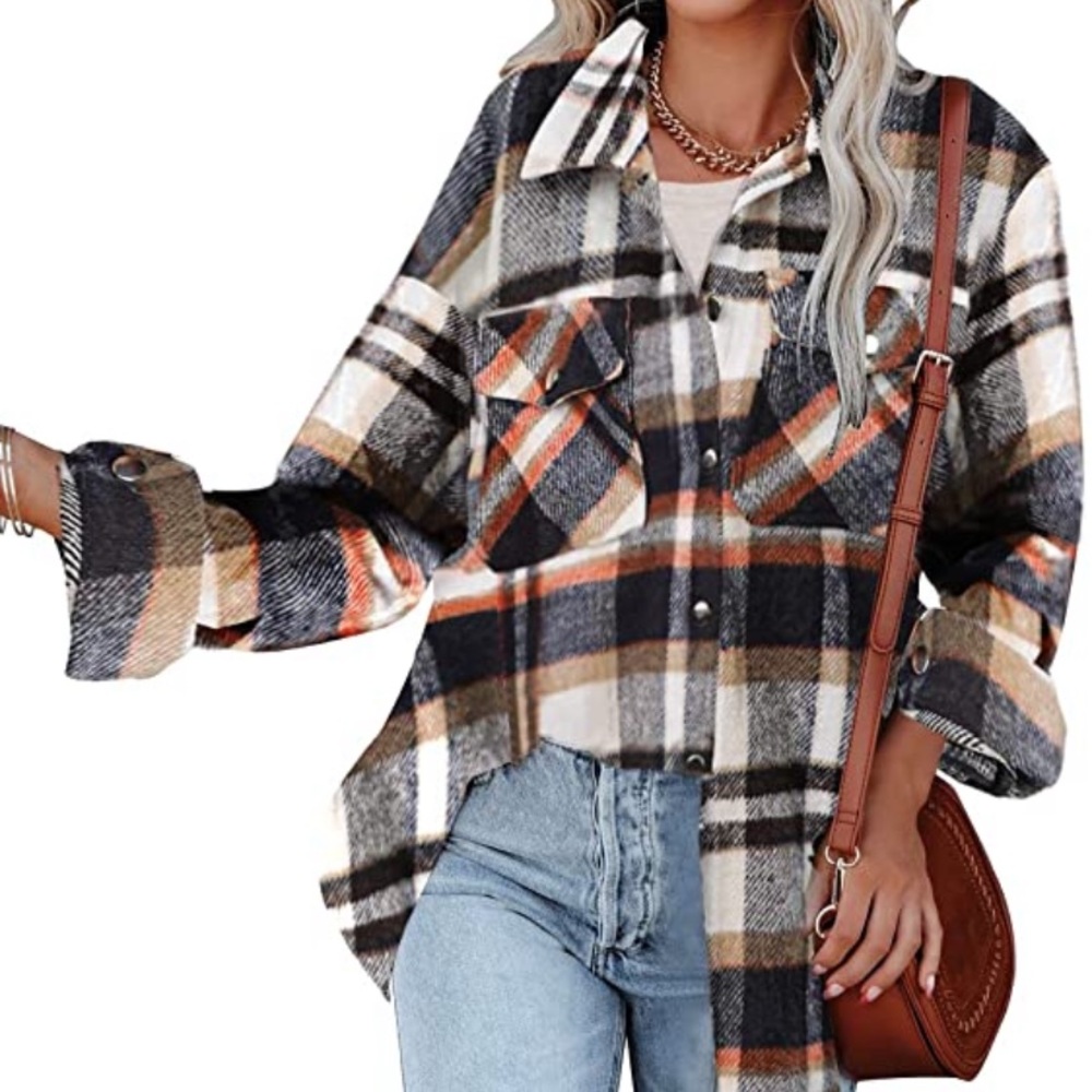 Women's Shacket Button down Jacket